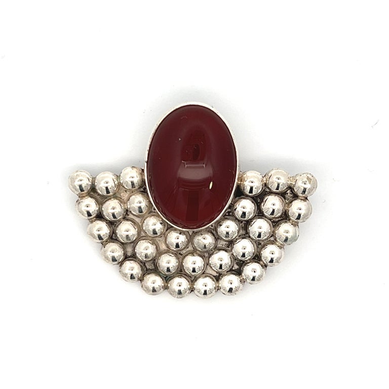 Broche Vintage Argent Sterling Mexico - Motif Sombrero, Aloès, Homme à La Guitare - Occasion