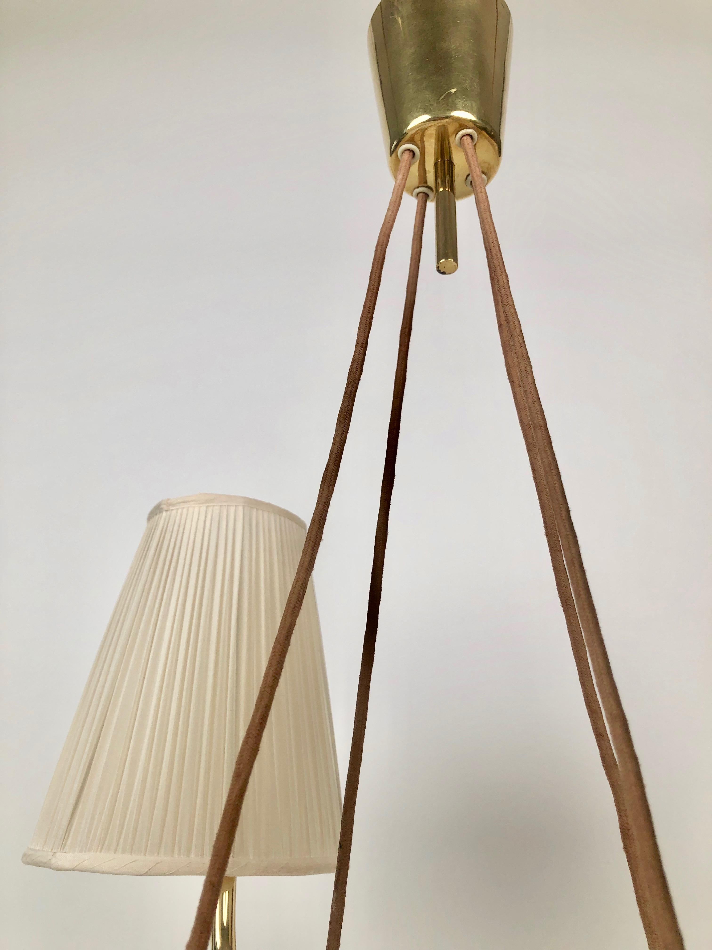 Polished Mid-Century, Mexico, Chandelier from J. T. Kalmar, Design by Jonathan Browning For Sale