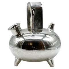 Mid-Century Mexico Sterling Silver Three Footed Tea Pot