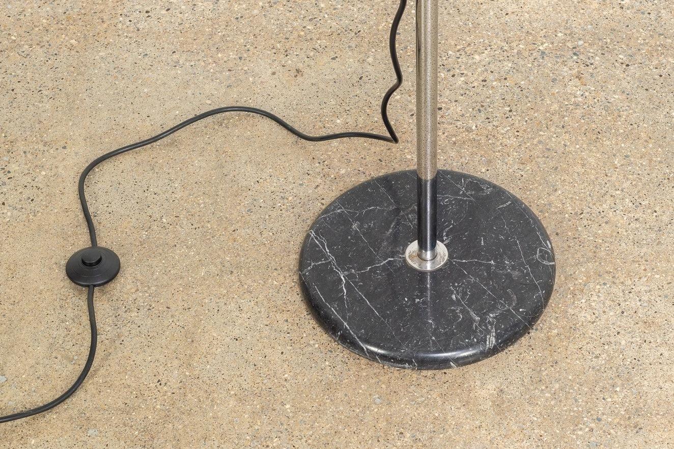 Mid Century Mezzaluna Black Floor Lamp by Bruno Gecchelin For Sale 2