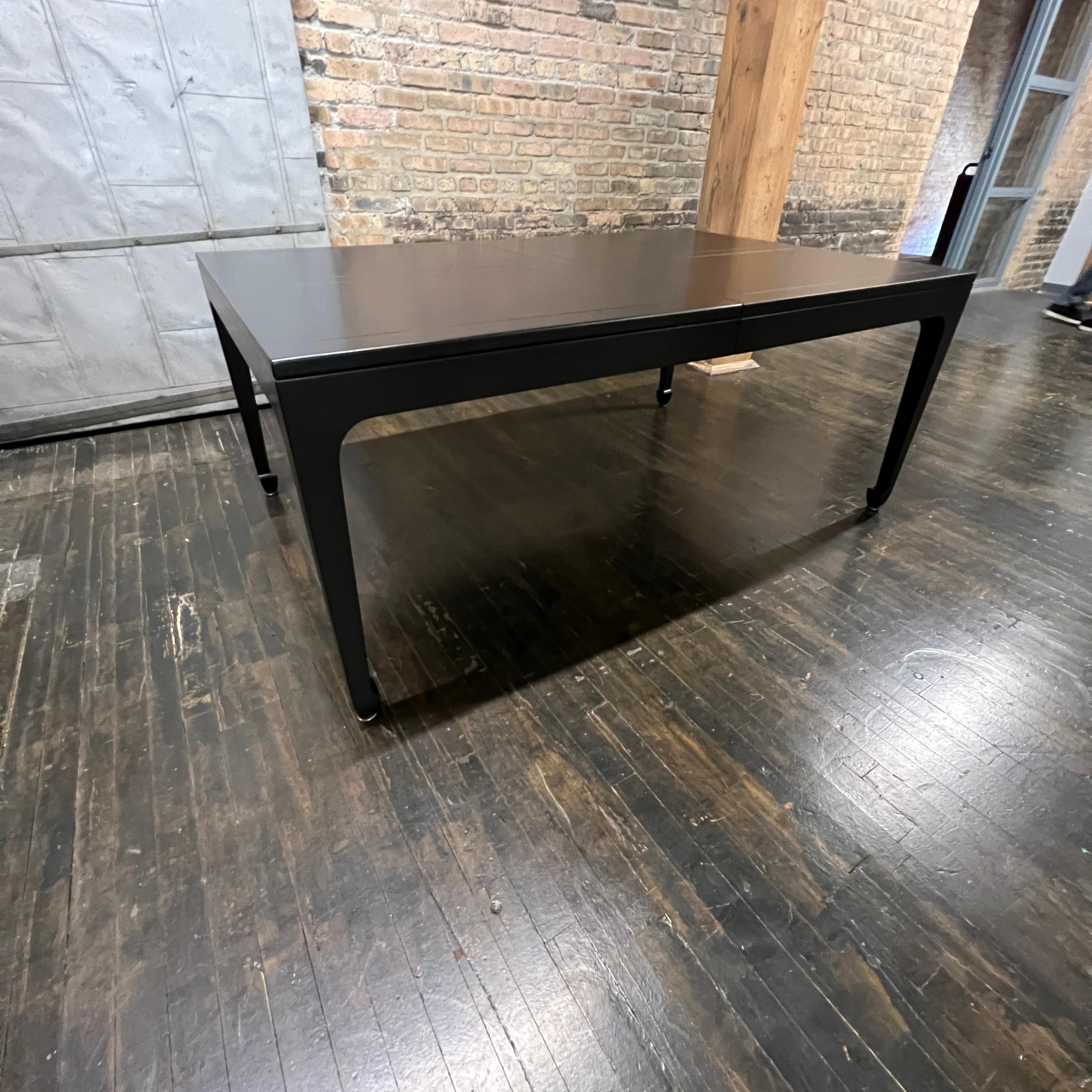 Mid-Century Modern Mid-Century Michael Taylor For Baker Extension Dining Table Far East Collection For Sale