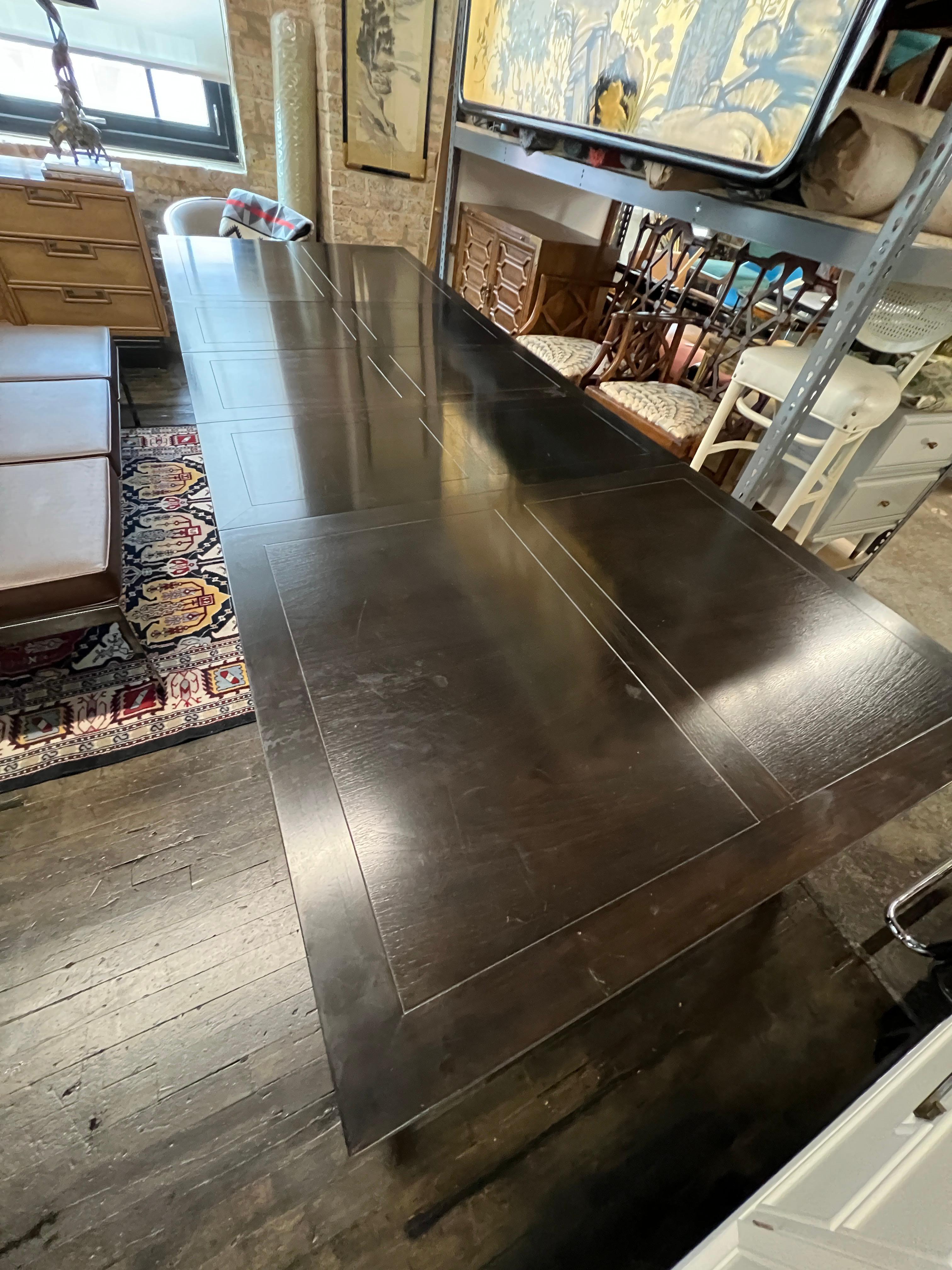 Mid-Century moderno Tavolo da pranzo allungabile di metà secolo Michael Taylor For Baker Far East Collection in vendita