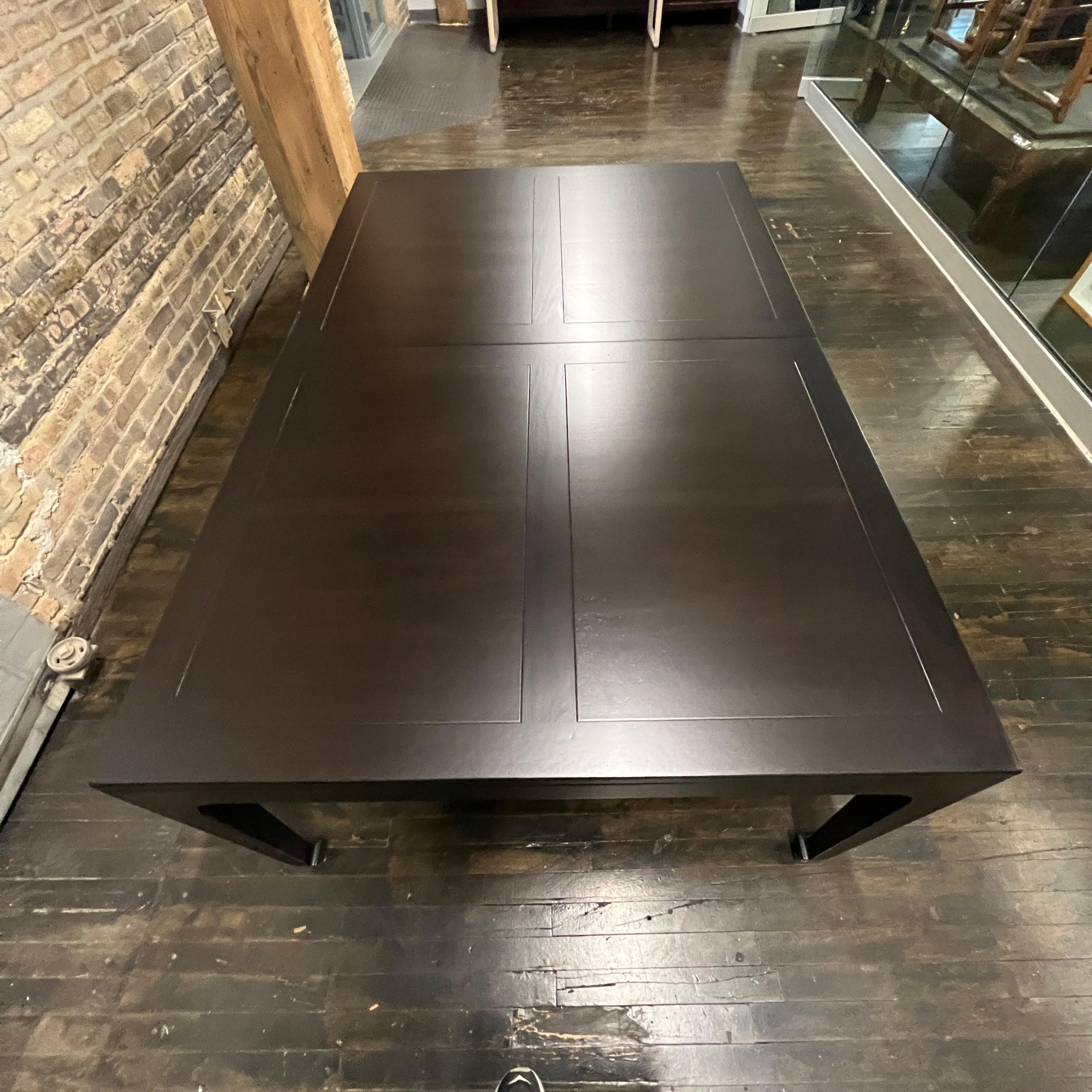 American Mid-Century Michael Taylor For Baker Extension Dining Table Far East Collection For Sale