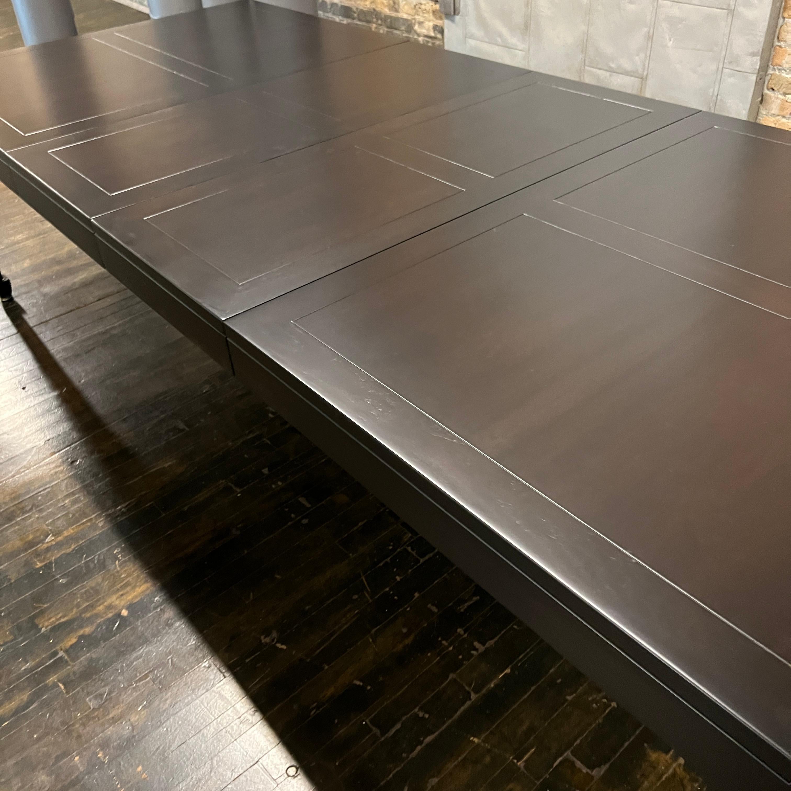 Mid-20th Century Mid-Century Michael Taylor For Baker Extension Dining Table Far East Collection For Sale