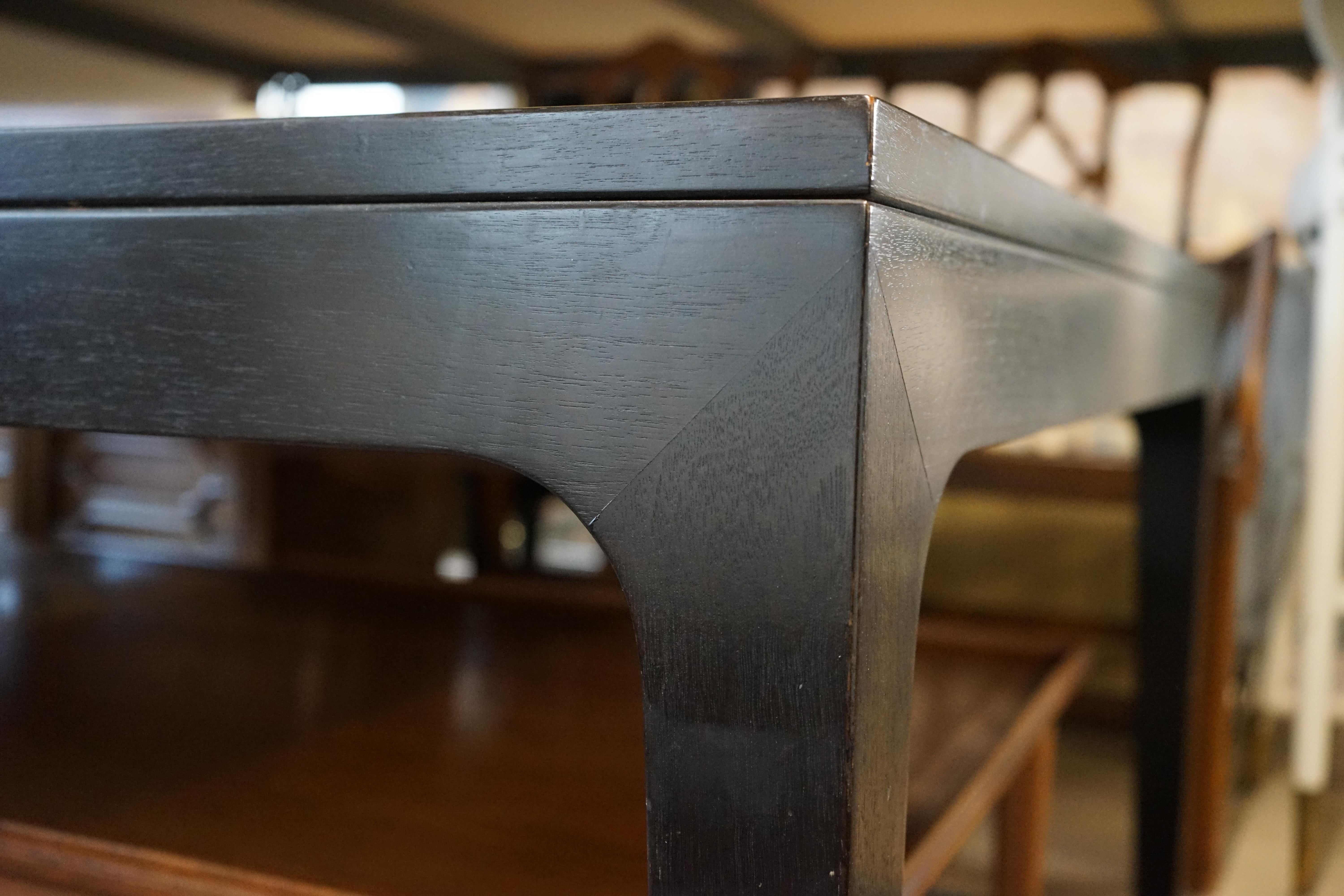 Ottone Tavolo da pranzo allungabile di metà secolo Michael Taylor For Baker Far East Collection in vendita