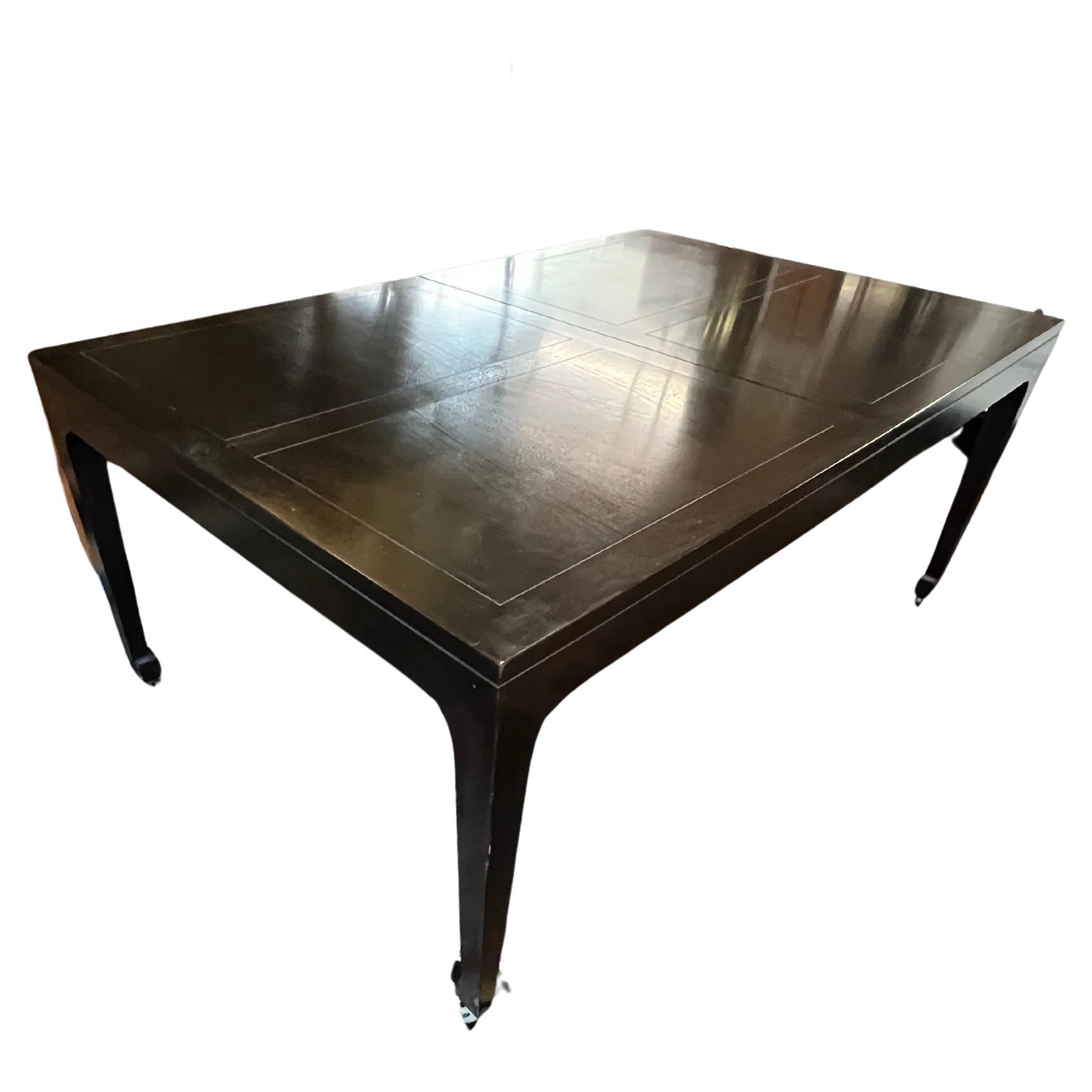 Mid-Century Michael Taylor For Baker Extension Dining Table Far East Collection