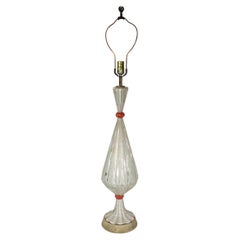 Lampada da tavolo di Murano del Mid Century di Barovier&Toso Made in Italy 1950s