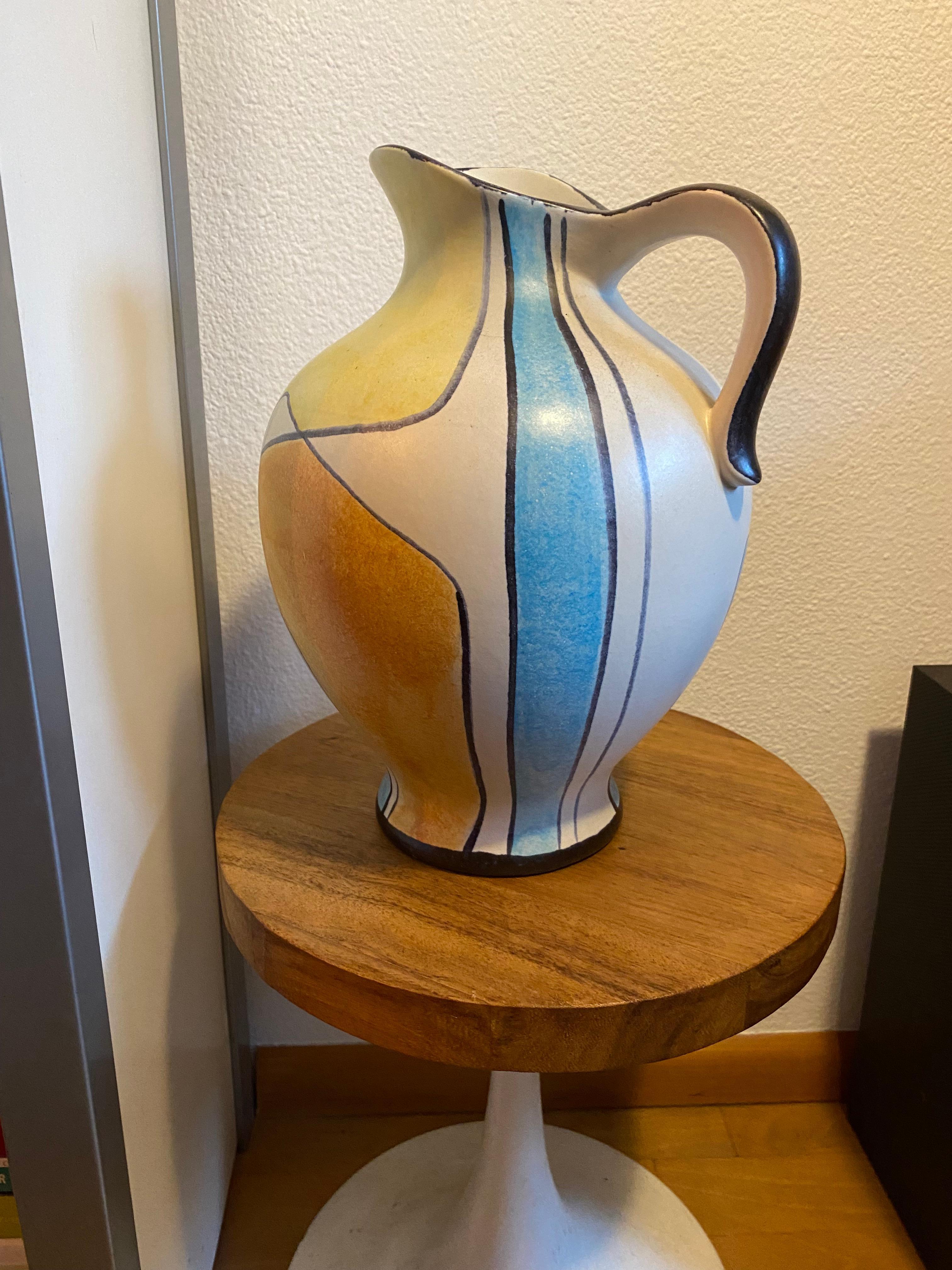German Mid-Century Modern Floor Vase 'Haiti' by Bodo Mans for Bay Keramik For Sale
