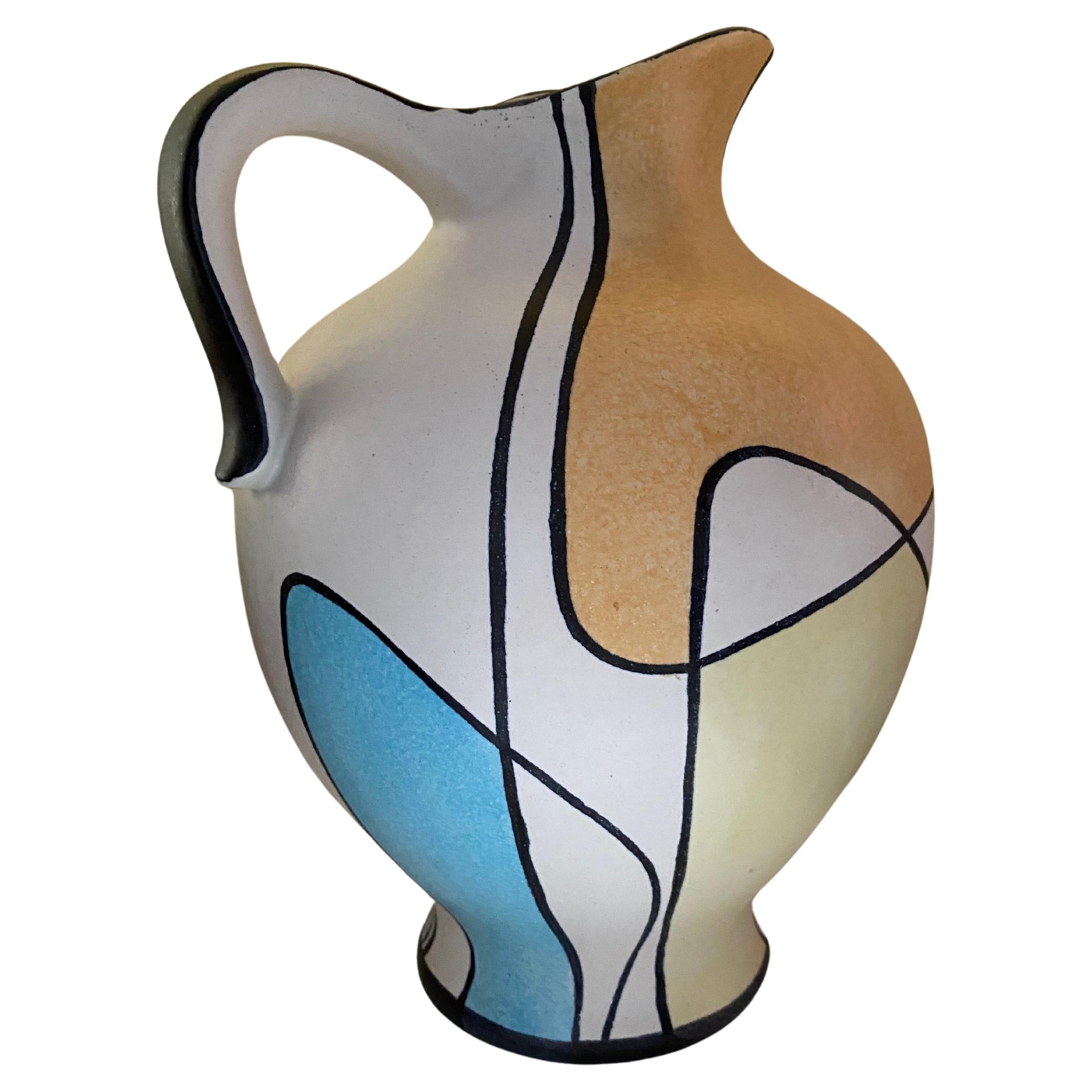 Mid-Century Modern Floor Vase 'Haiti' by Bodo Mans for Bay Keramik