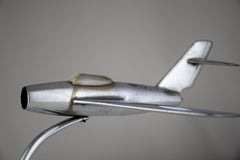 Midcentury MiG-17 High Subsonic Fighter Airplane Model