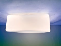 Mid-Century Milk Glass Flush Mount or Wall Light, Czechoslovakia -up to 4 pieces