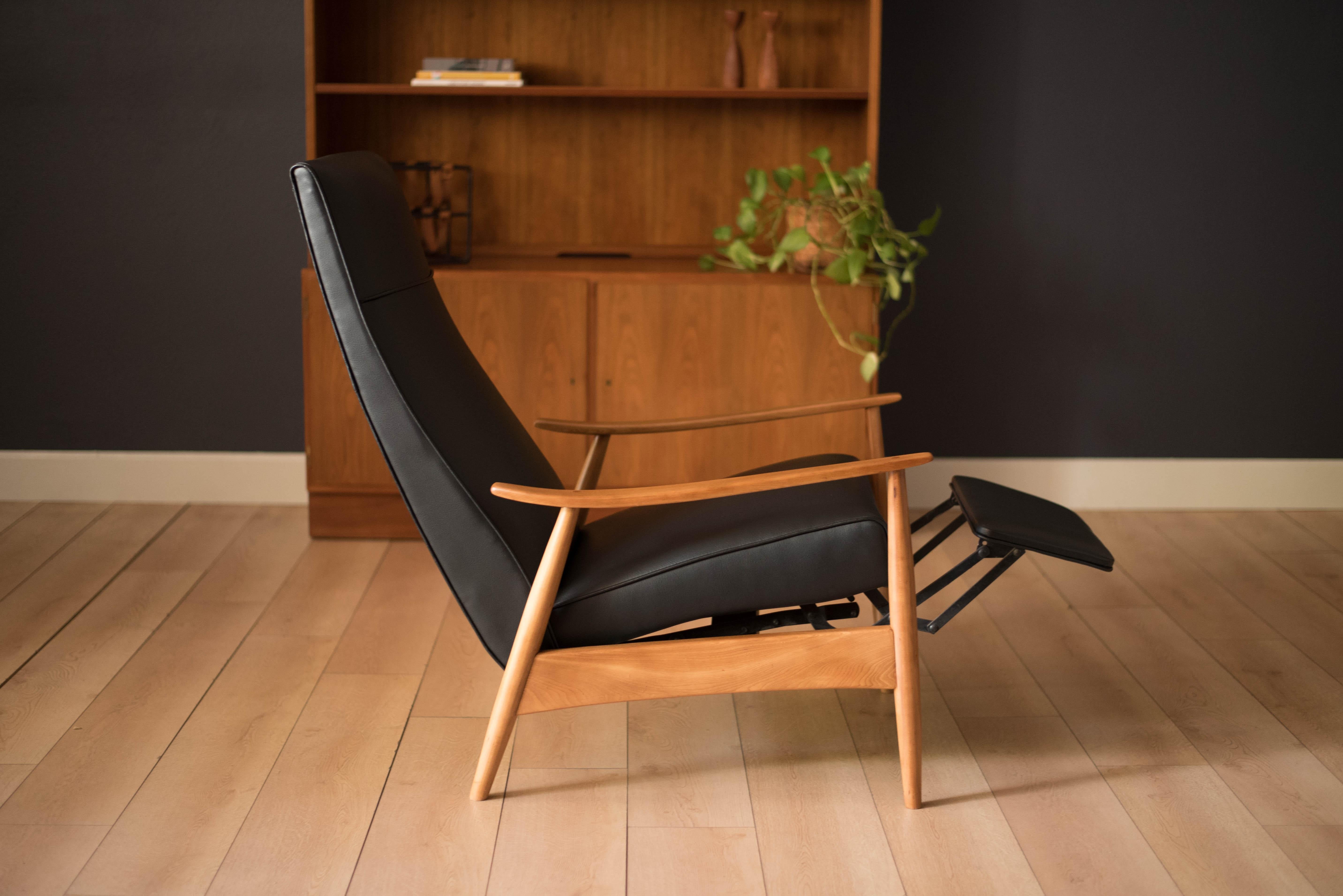 American Mid Century Milo Baughman Recliner Lounge Chair
