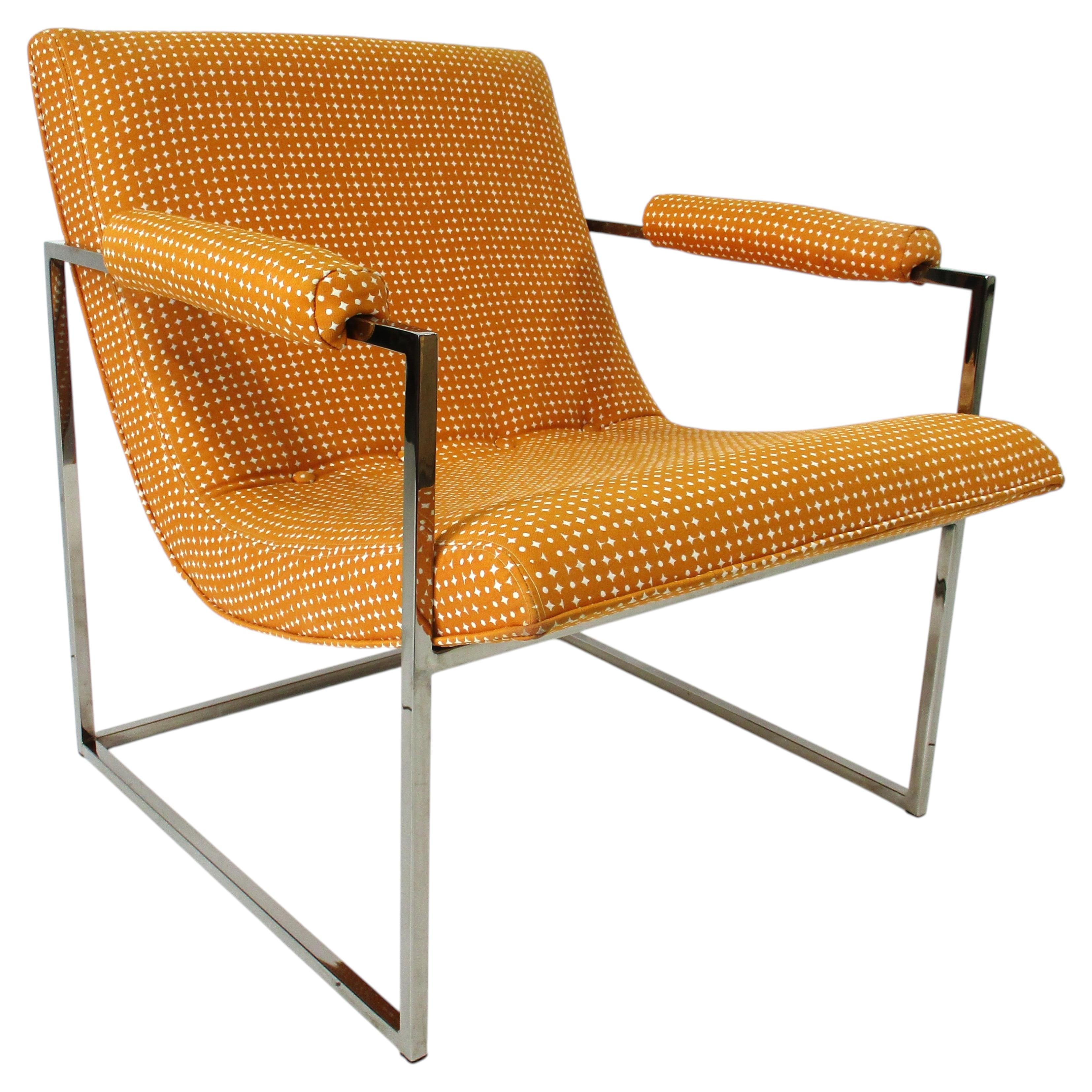 Mid Century Milo Baughman Scoop Lounge Chair for Thayer Coggin (A)