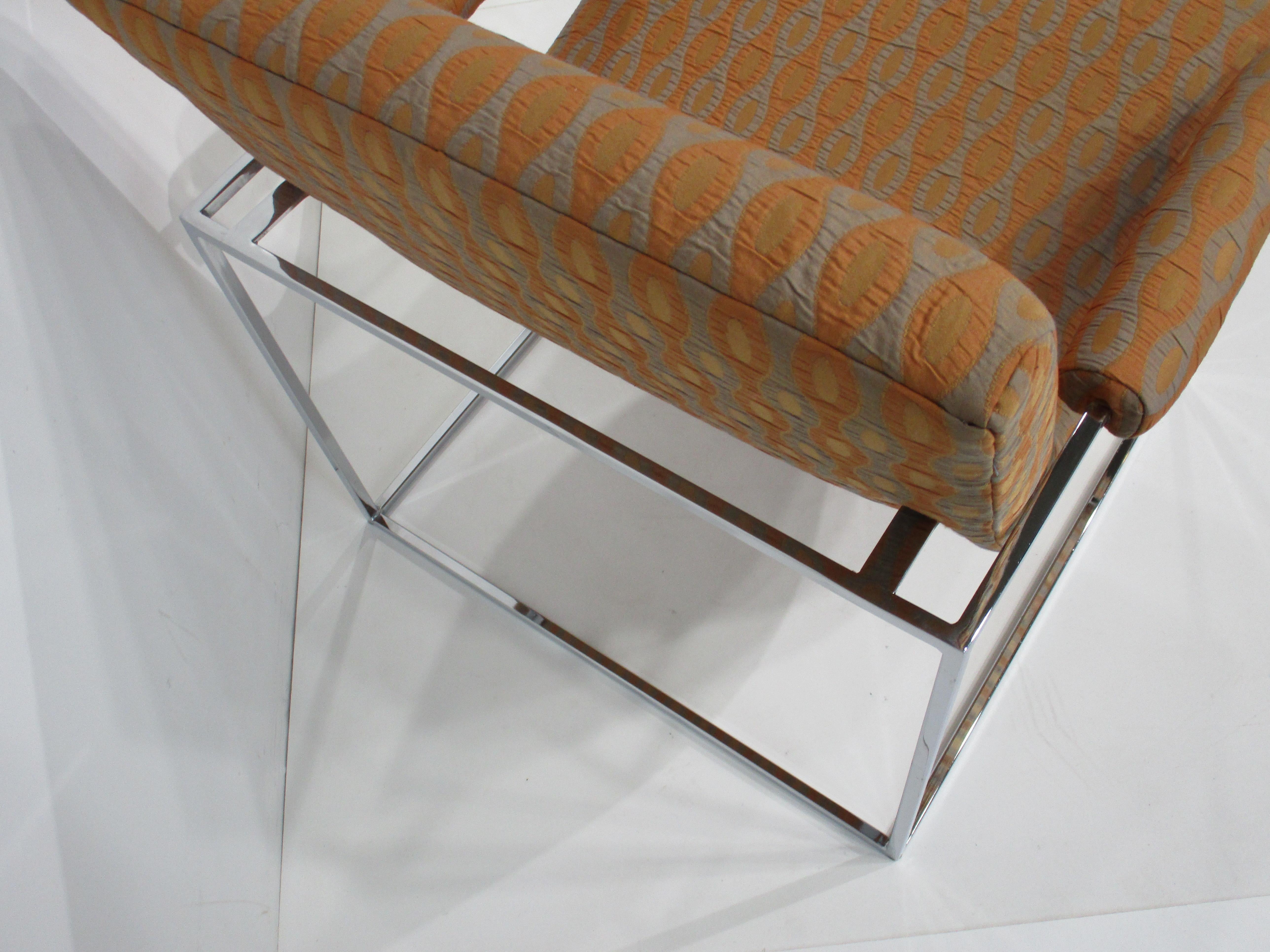 Upholstery Mid Century Milo Baughman Scoop Lounge Chair for Thayer Coggin  For Sale