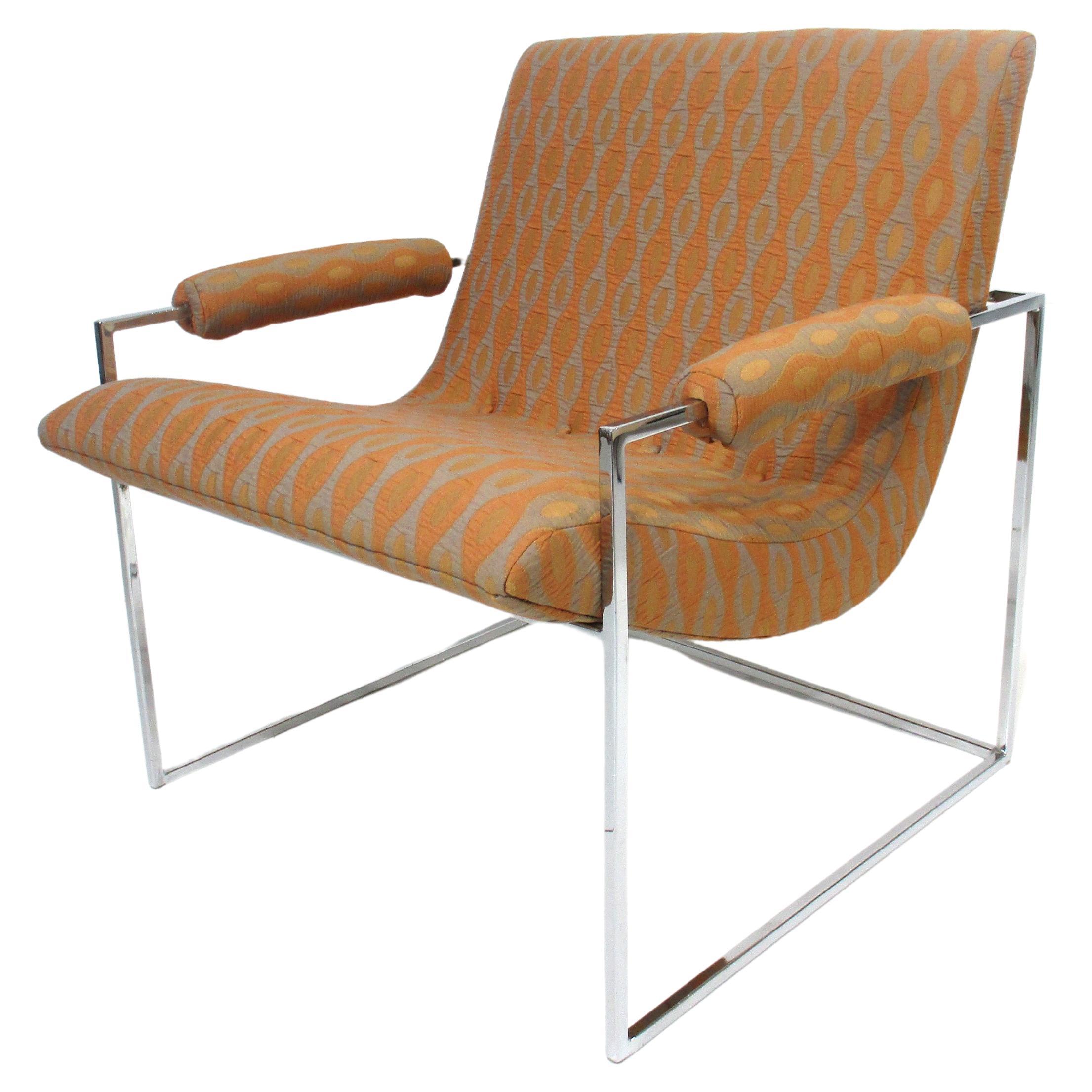 Mid Century Milo Baughman Scoop Lounge Chair for Thayer Coggin  For Sale