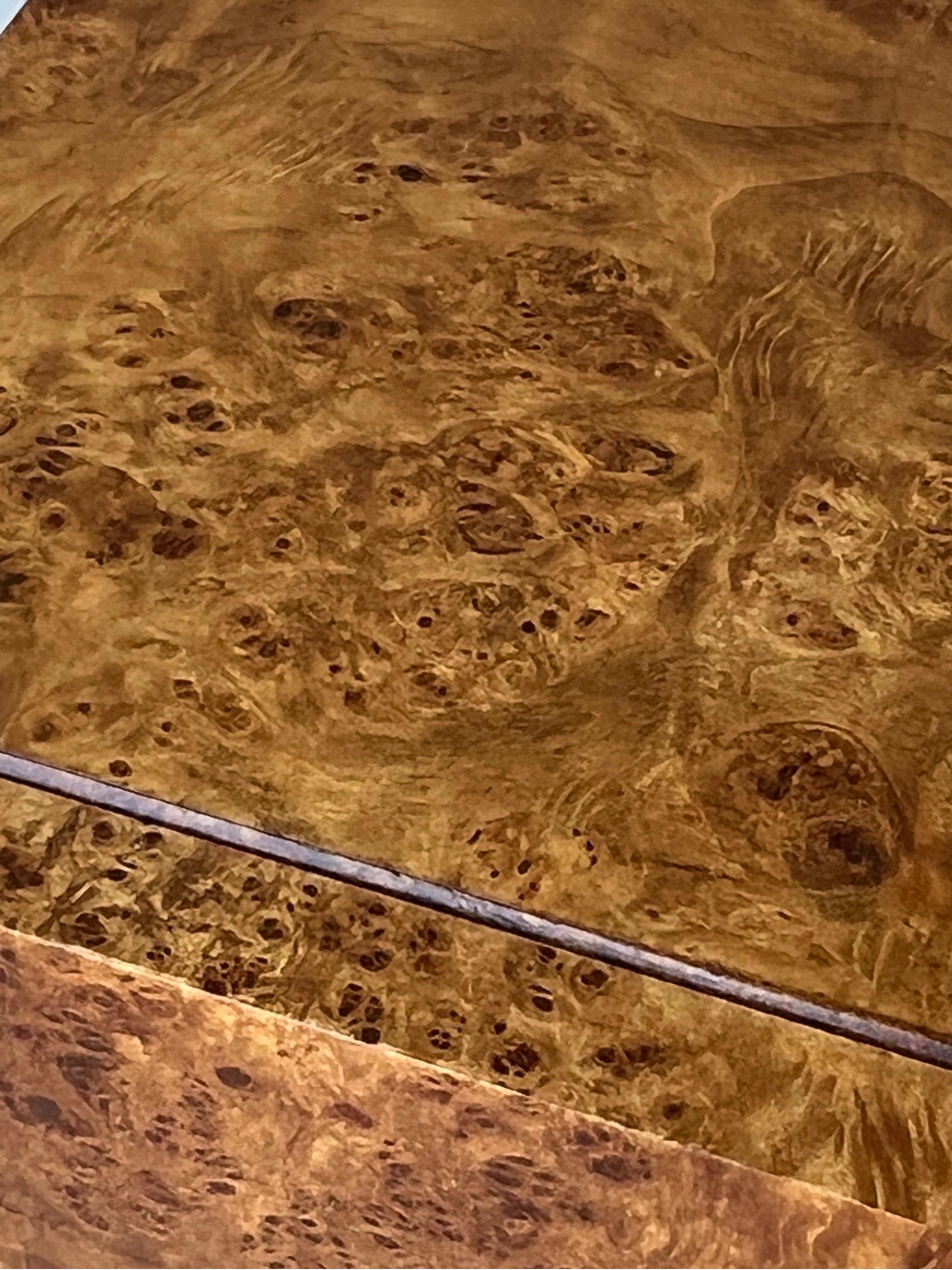 Mid-Century Modern Mid-Century Milo Baughman Style Burl Credenza by Dillingham