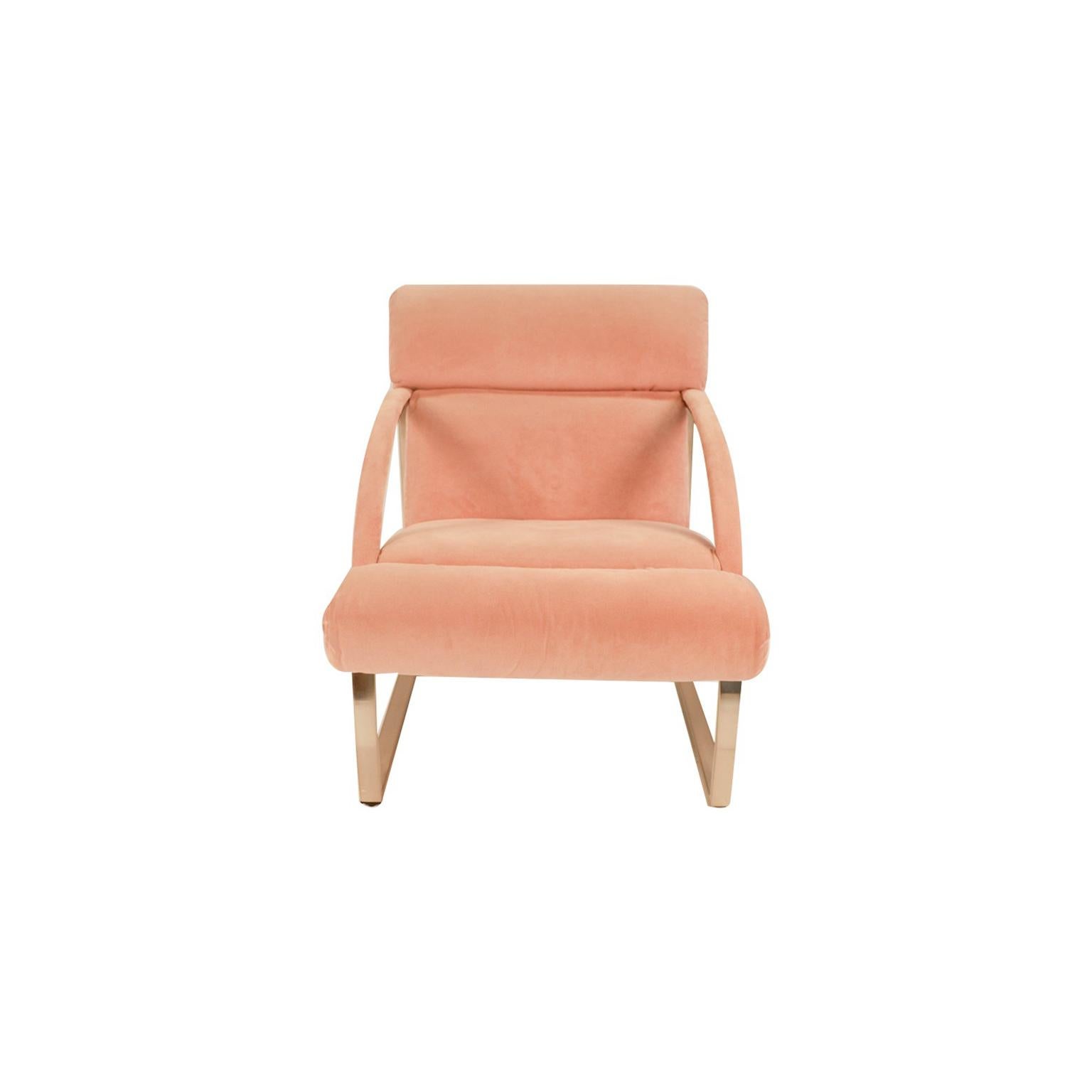 Midcentury Milo Baughman Style Chrome Lounge Chair For Sale 1