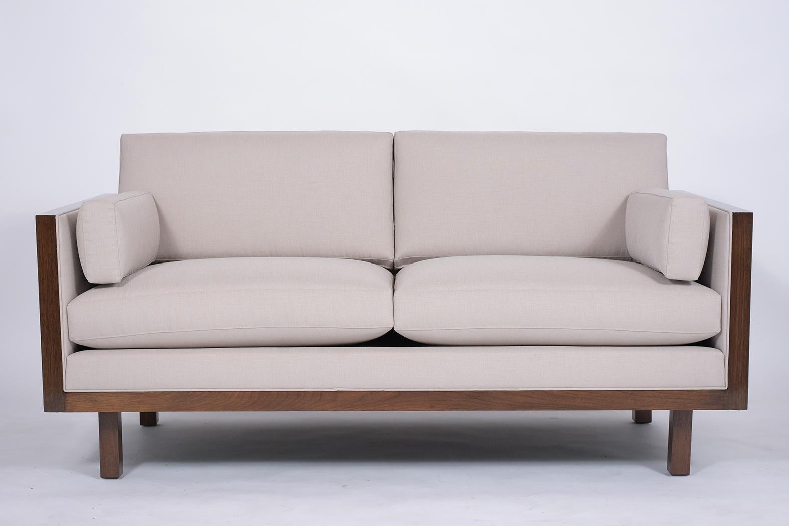 Mid-Century Modern Mid-Century Milo Baughman Style Loveseat