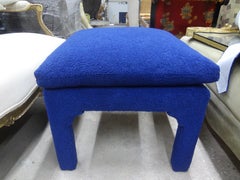 Midcentury Milo Baughman Style Parsons Ottoman