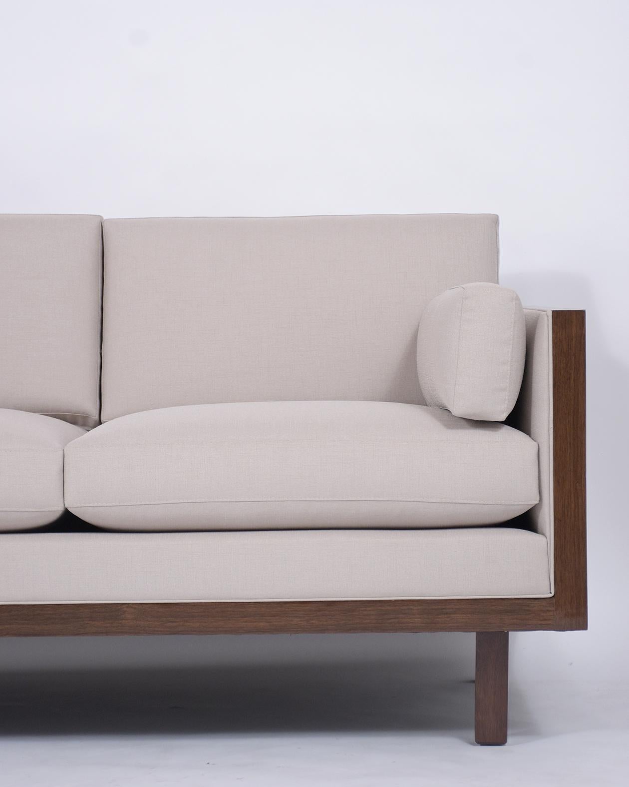 Mid-Century Modern Midcentury Milo Baughman Style Sofa
