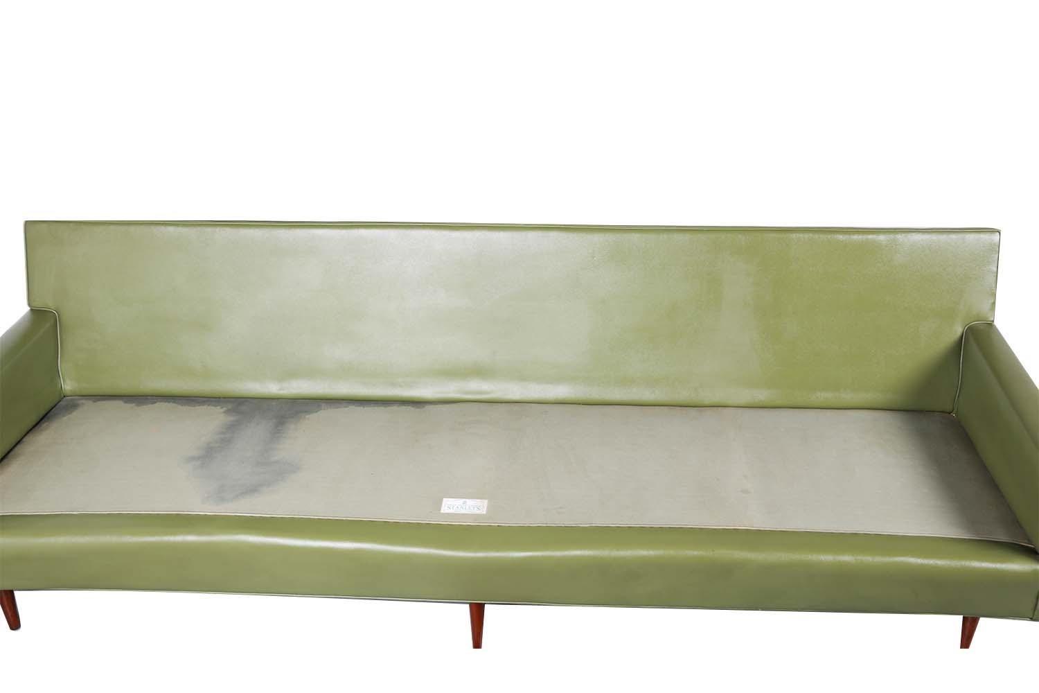 Mid-Century Modern Mid Century Milo Baughman Thayer Coggin Style Long Sofa