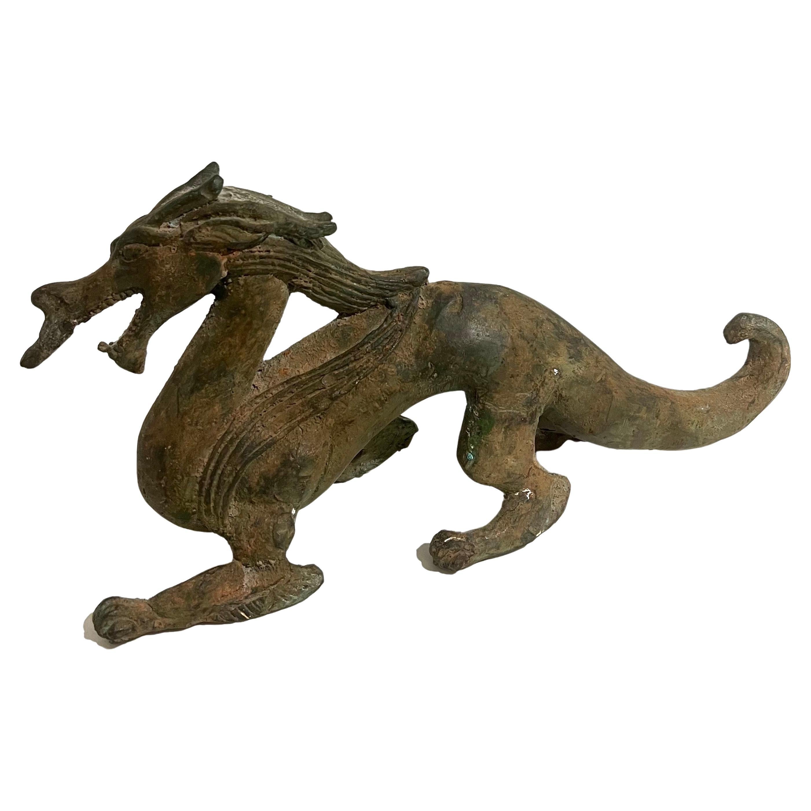 20th Century Midcentury Ming Dinasty Chinese Dragon Sculpture
