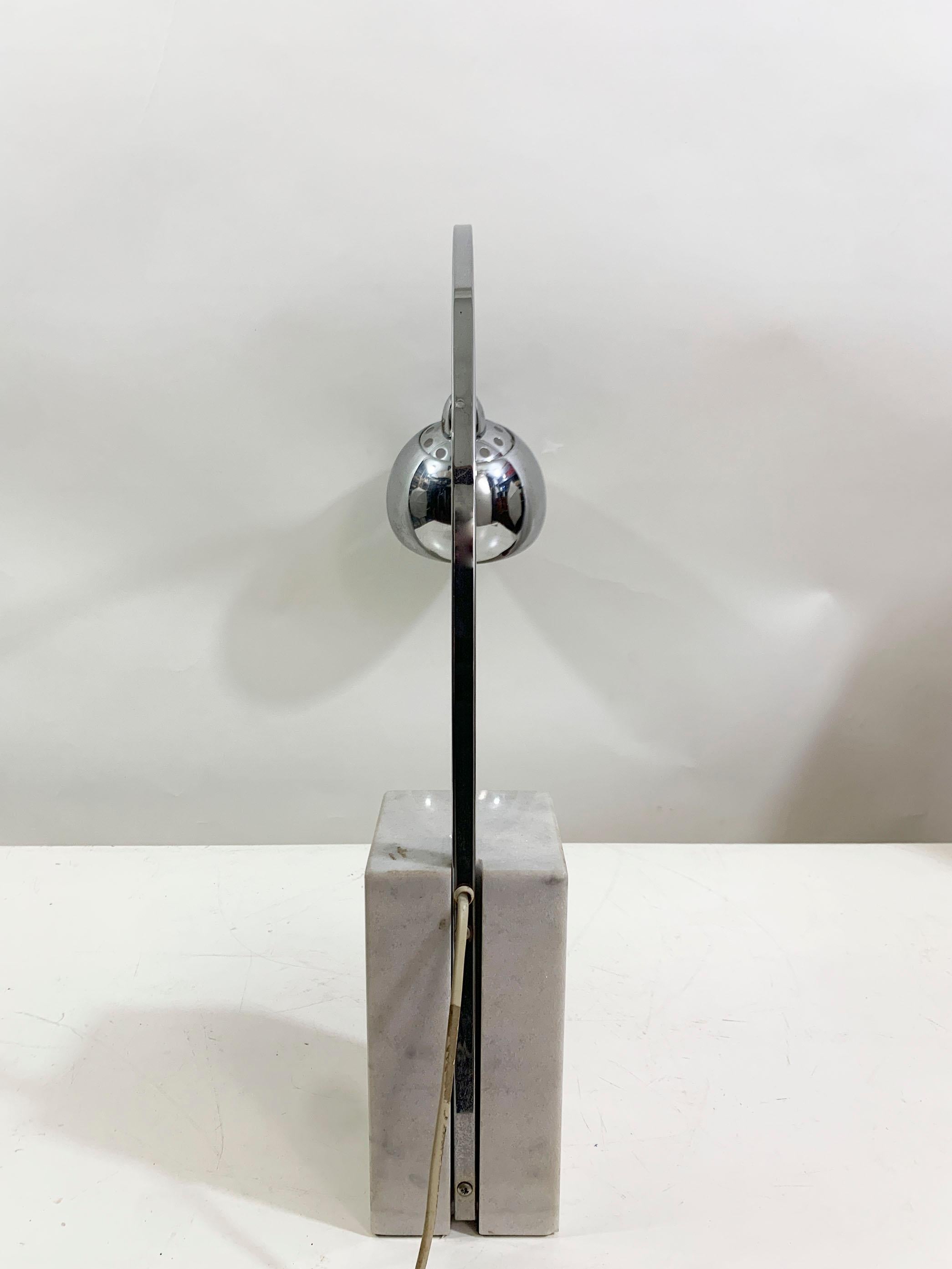 20th Century Mid Century Mini Arco Table Lamp in the style of Achille Castiglioni For Sale