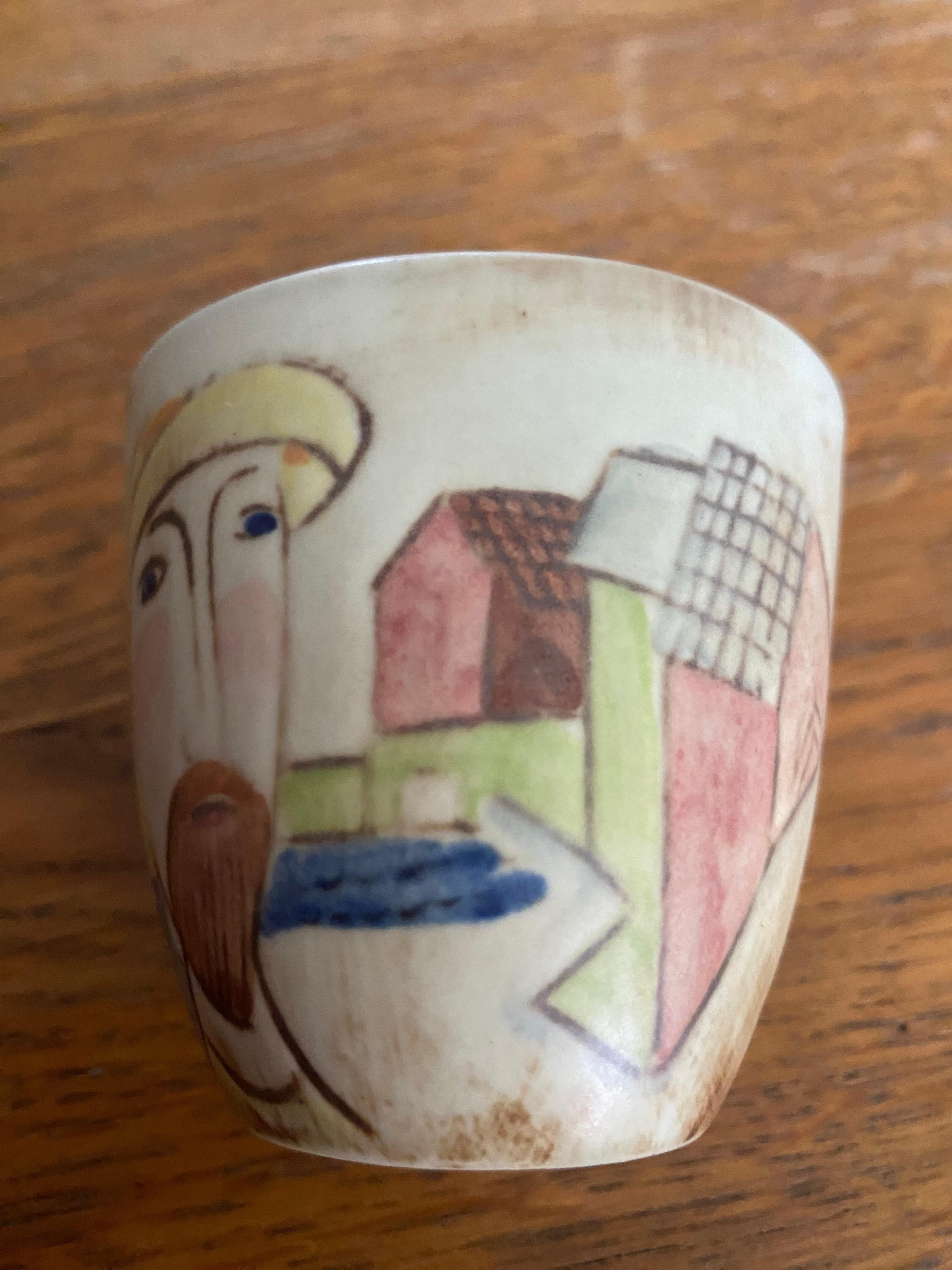 Miniatur-Vase oder Schale aus der Mitte des Jahrhunderts von Carl Harry Stalhane für Rorstrand  (Moderne der Mitte des Jahrhunderts) im Angebot