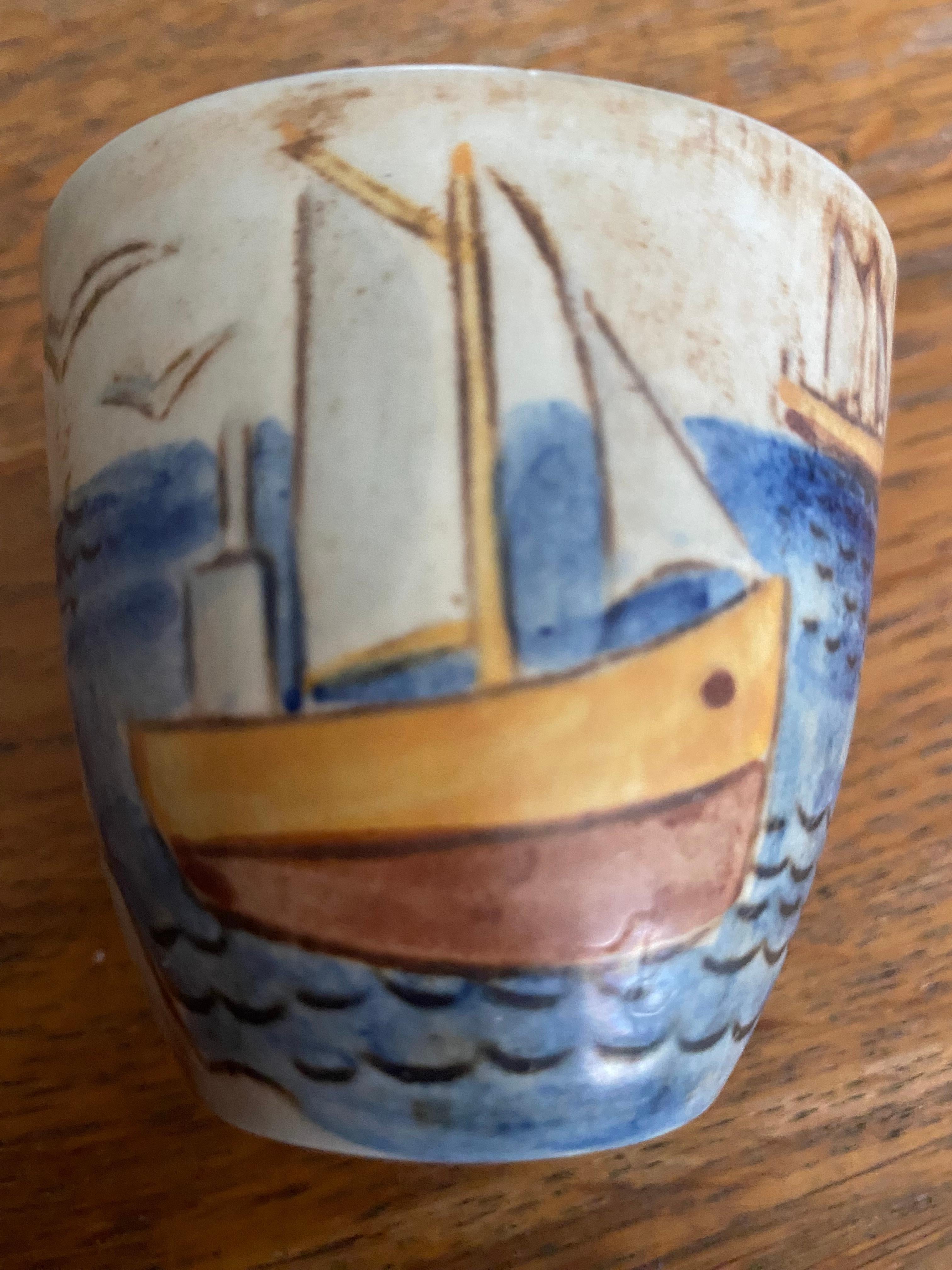 Miniatur-Vase oder Schale aus der Mitte des Jahrhunderts von Carl Harry Stalhane für Rorstrand  im Angebot