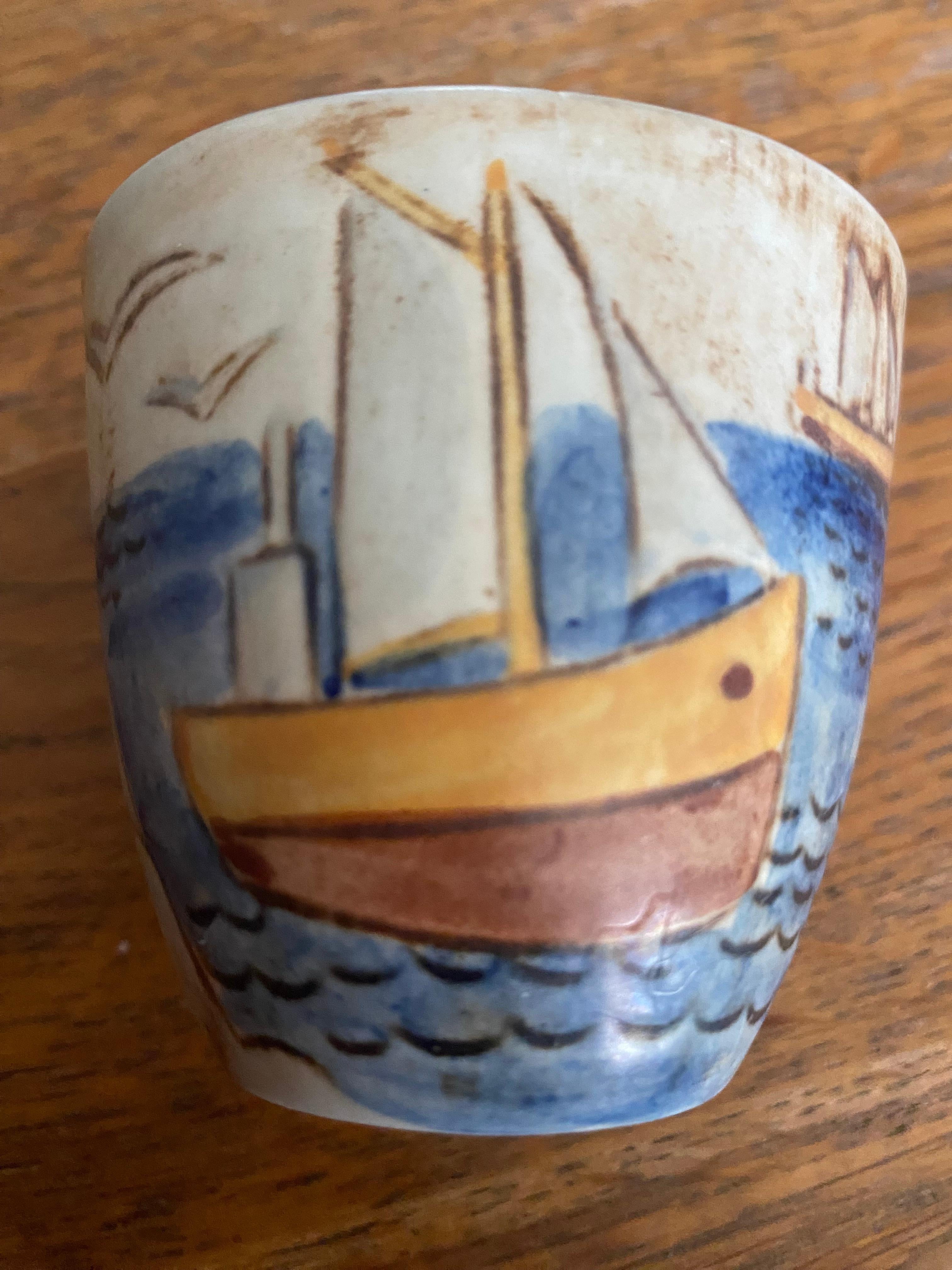 Miniatur-Vase oder Schale aus der Mitte des Jahrhunderts von Carl Harry Stalhane für Rorstrand  (Schwedisch) im Angebot