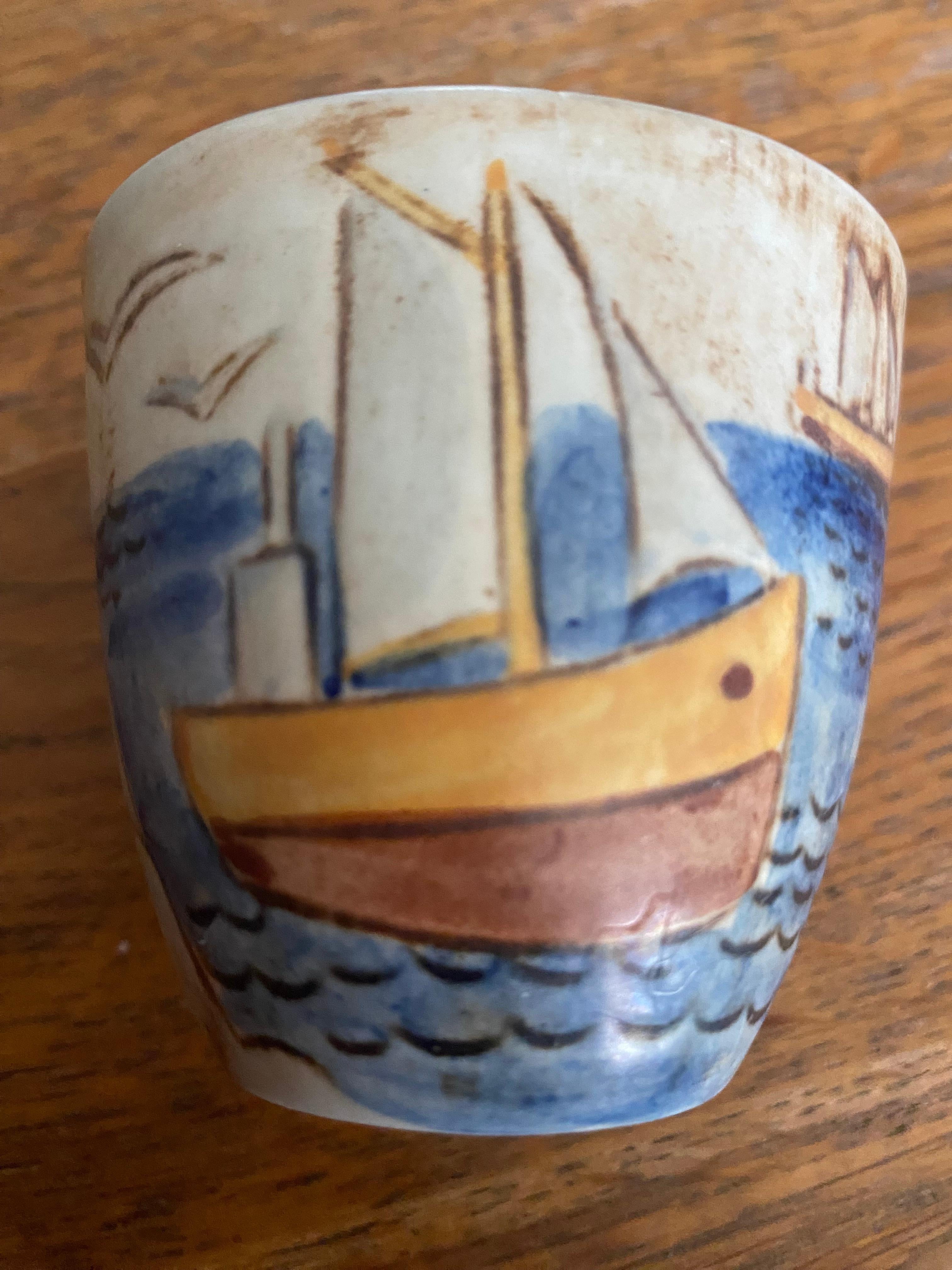 Svedese Vaso o ciotola in miniatura di metà secolo di Carl Harry Stalhane per Rorstrand in vendita