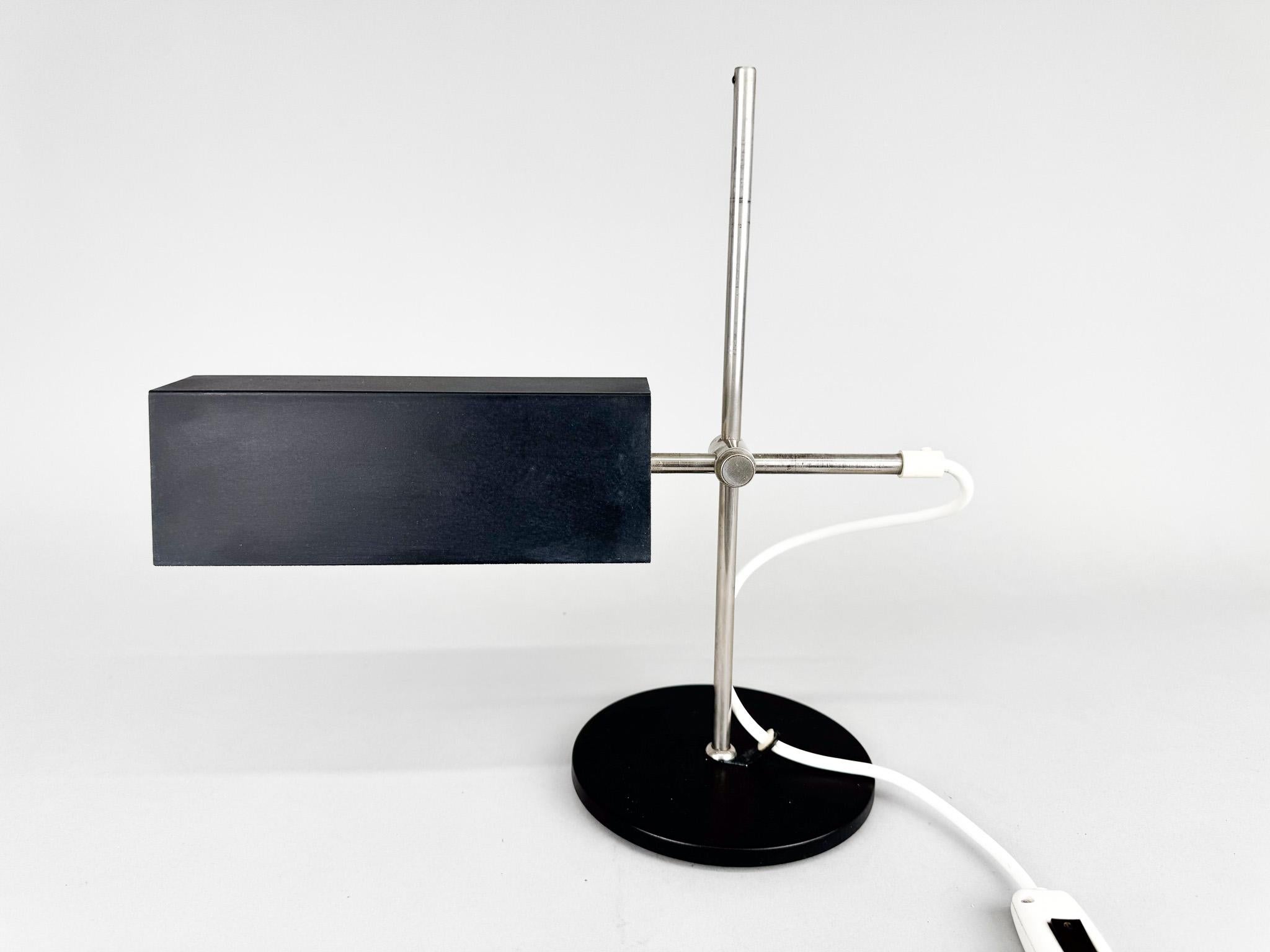 Mid-Century Minimalist Adjustable Table Lamp, Czechoslovakia For Sale 5