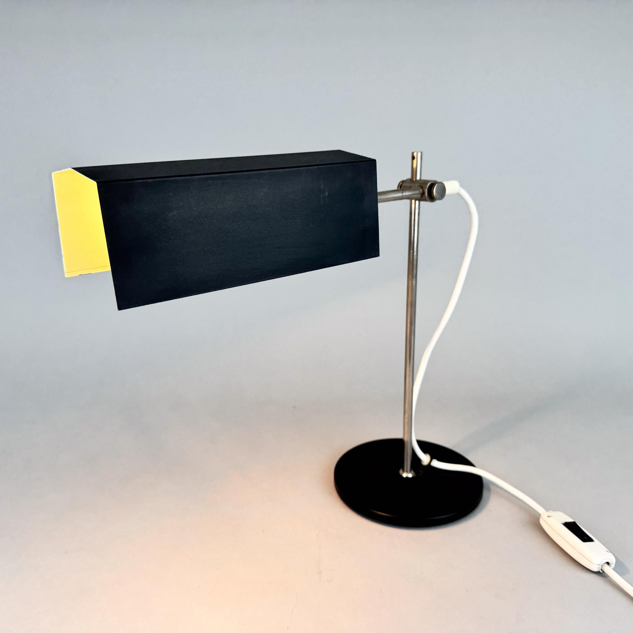 Mid-Century Minimalist Adjustable Table Lamp, Czechoslovakia For Sale 4