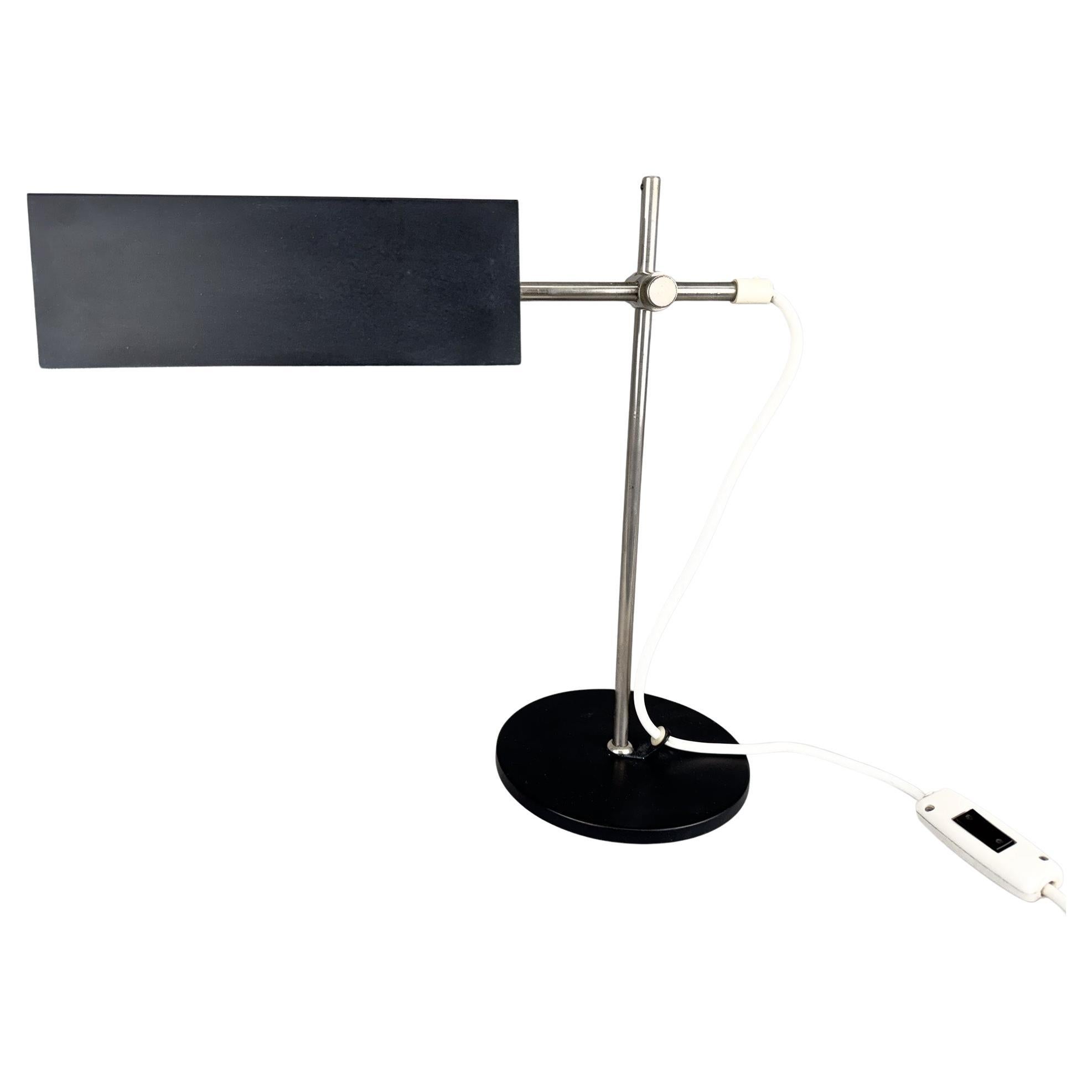 Mid-Century Minimalist Adjustable Table Lamp, Czechoslovakia For Sale
