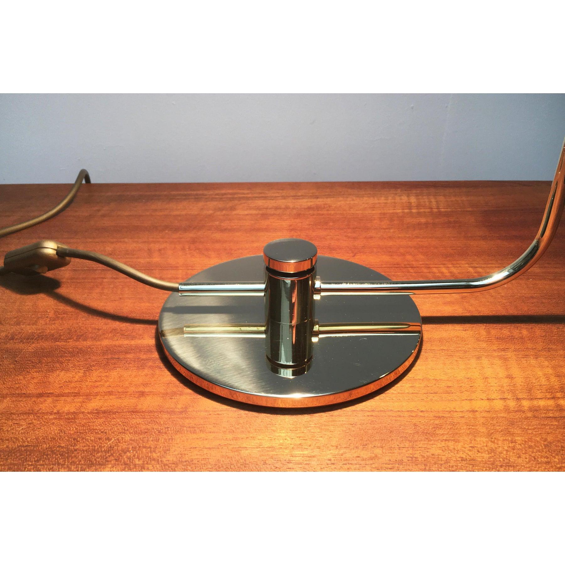 Lampada da tavolo in ottone minimalista di metà secolo di Rosemarie & Rico Baltensweiler, anni '60 in vendita 6