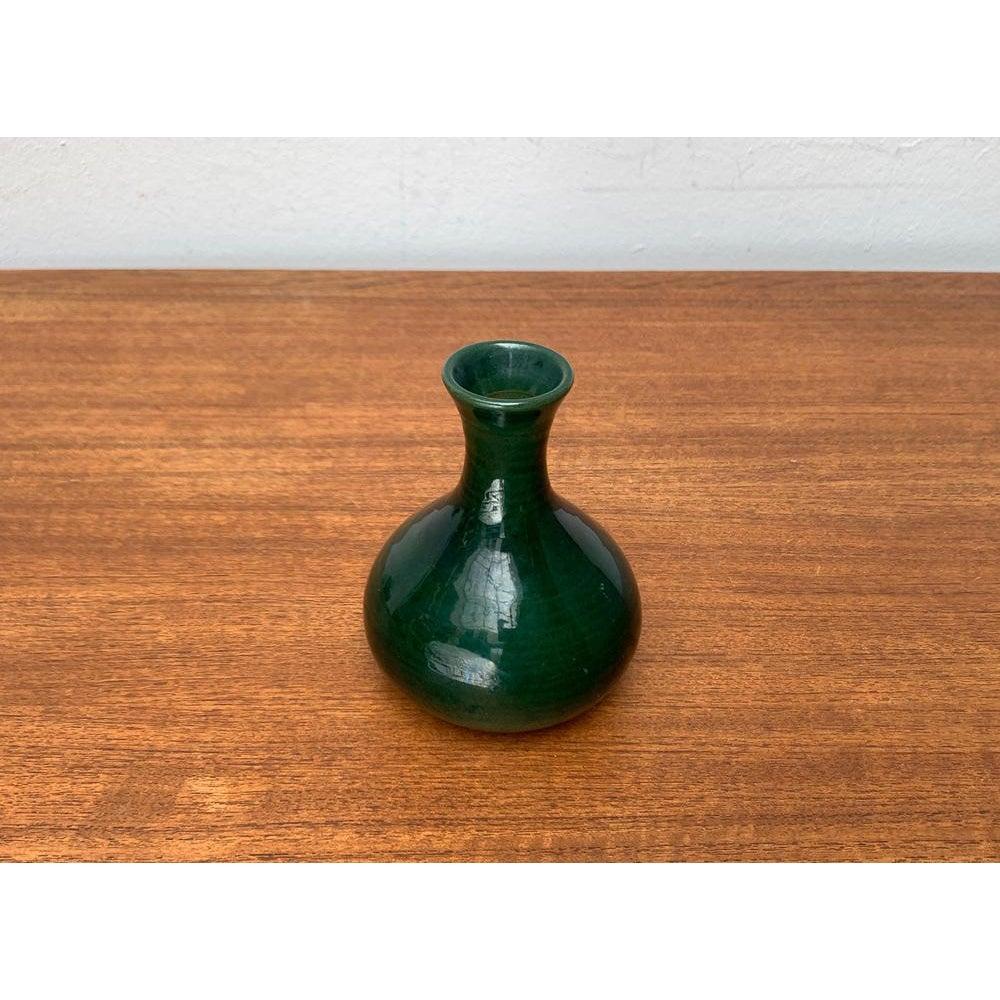 German Mid-Century Minimalist Carafe Vase from Hartwig Heyne Hoy Pottery, 1960s For Sale