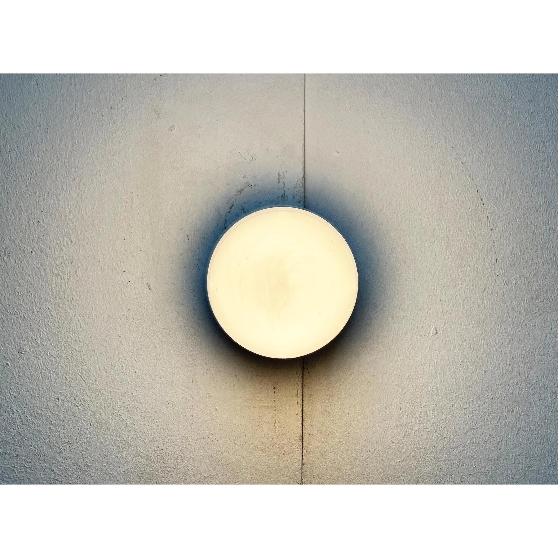 Lampada da soffitto minimalista di metà secolo in ceramica e vetro, anni '50 in vendita 4