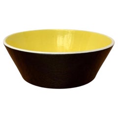 Fruttiera minimalista di metà secolo in ceramica, anni '60
