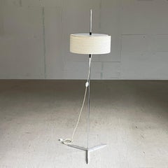 Mid Century minimalist chromed metal Floor Lamp