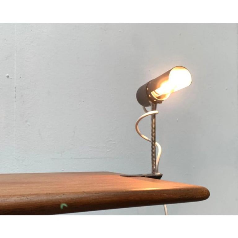 Mid-Century Modern Mid-Century Minimalist Clamp Table Lamp, 1960s For Sale
