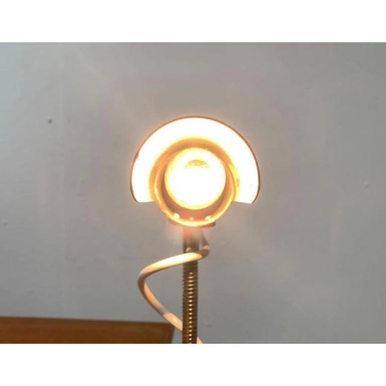 Metal Mid-Century Minimalist Clamp Table Lamp, 1960s For Sale