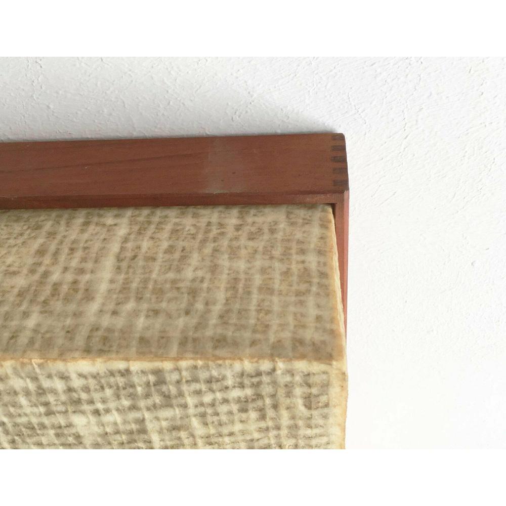 Mid-Century moderno Lampada da soffitto minimalista Cocoon in teak, anni '60, metà secolo in vendita