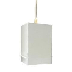 Minimalistische kubische Metall-Hängeleuchte aus der Jahrhundertmitte, 1960er Jahre