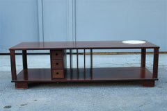 Mid-century Minimalist design low TV Table in Rational  Design 1960s Teak