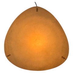 Plafonnier minimaliste en fibre de verre du milieu du siècle, années 1960