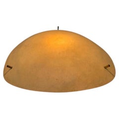 Minimalistische Mid-Century-Deckenleuchte aus Fiberglas, 1960er Jahre