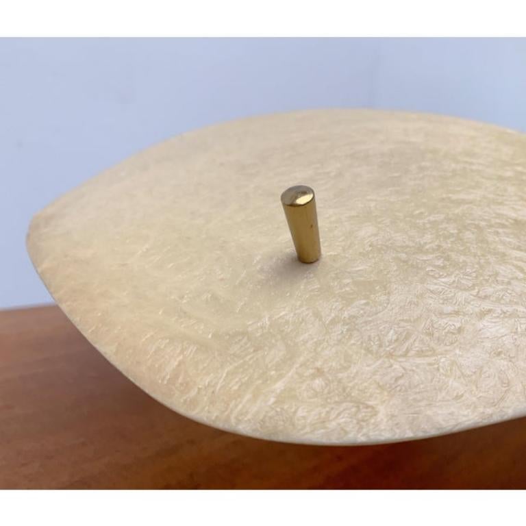 XX secolo Lampada da soffitto in fibra di vetro minimalista di metà secolo, anni '60 in vendita