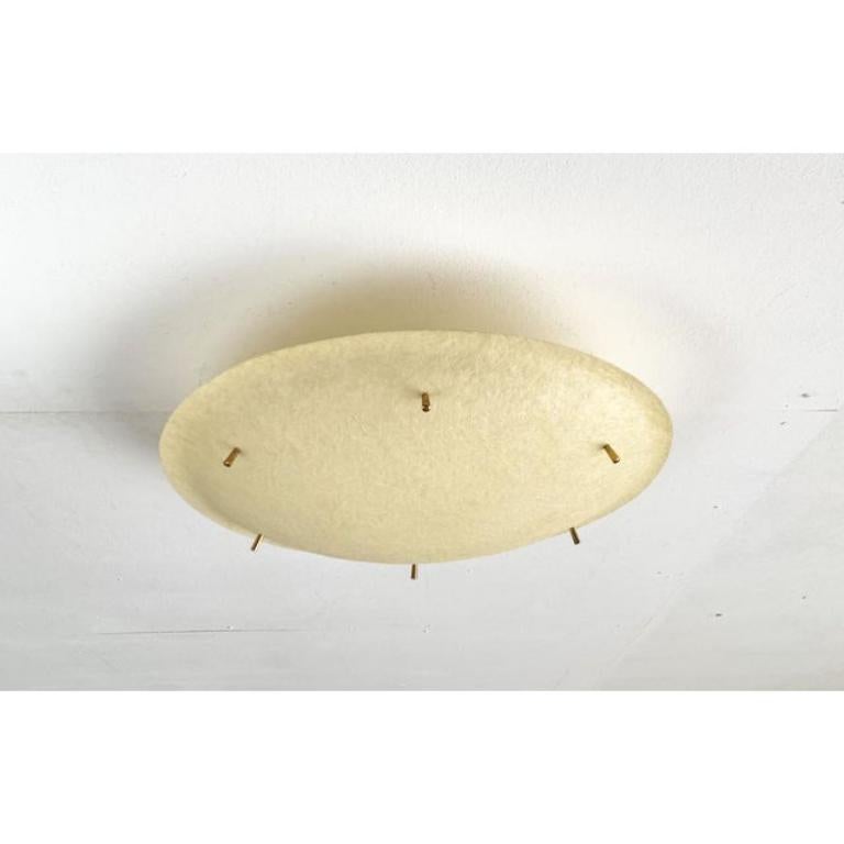 Plafoniera in fibra di vetro minimalista di metà secolo, anni '60 in vendita 5