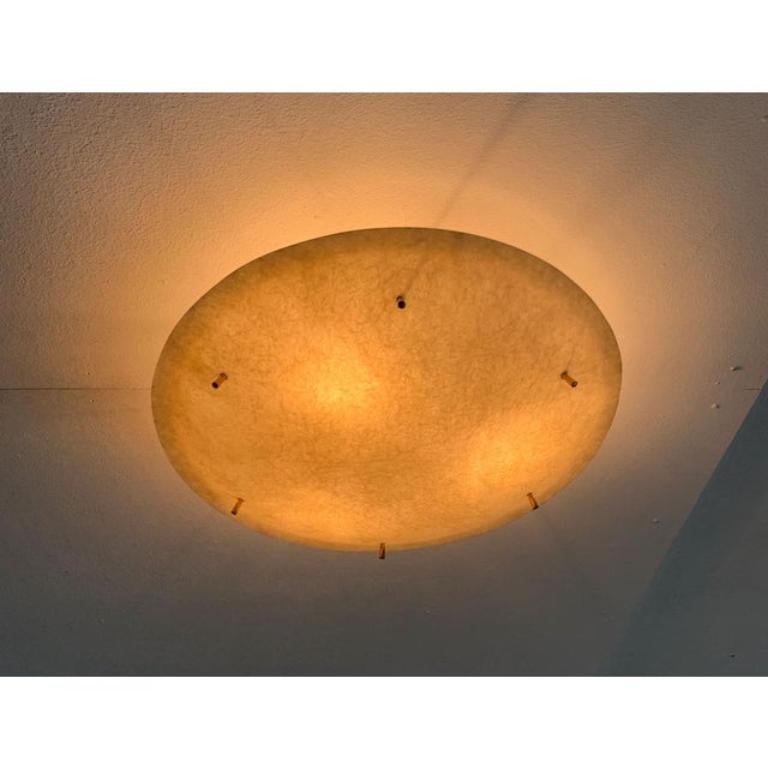 Plafoniera in fibra di vetro minimalista di metà secolo, anni '60 In condizioni buone in vendita a Hamburg, DE