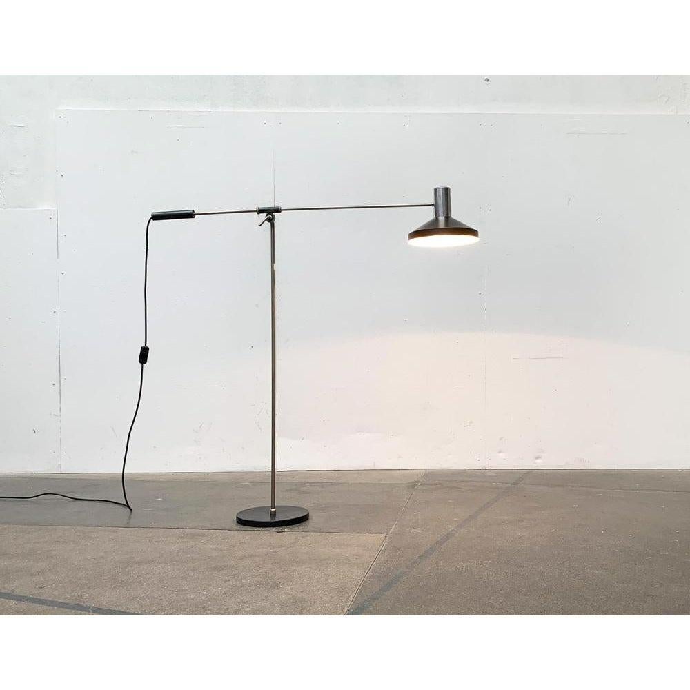 Metallo Lampada da terra minimalista di metà secolo, anni '60 in vendita
